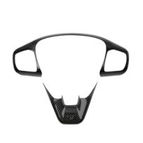 Automobilio vairo dangtelio apdailos mygtukų rėmas, skirtas Ford Focus Mk4 ST Line Priedai Auto anglies pluošto juodos spalvos