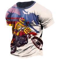 Senoviniai motociklų marškinėliai vyrams 3D lenktynėms laisvi trumpomis rankovėmis Streetwear vyriški dviratininkų marškinėliai dideli marškinėliai 6XL 3XL
