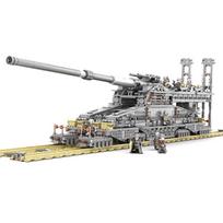 3846vnt KAZI 10005 statybiniai blokeliai vokiški 80cm KE geležinkelio ginklai Dora military serijos žaislai vaikams