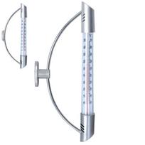 Lauko termometras sidabras 24 cm Orion