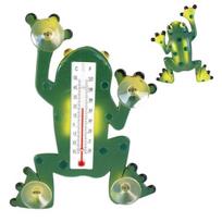 Lauko termometras su siurbtukais varlė 23,5 cm, Lauko termometras su siurbtukais varlė 23,5 cm