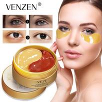 60 vnt Gold Collagen Eye Mask Face Anti Wrinkle Gel Sleep Gold Mask Eye Patches Caviar Essence Kolageno drėkinamoji akių kaukė 60pcs