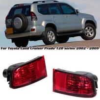 Automobilio galinis žibintas galinis buferis rūko žibintas raudonas be lemputės Toyota Land Cruiser Prado 120 serijos GRJ120 TRJ120 FJ120 2002 - 2009 m.