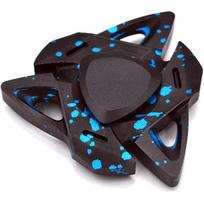 Rankinis suktukas trikampio dizaino metalinis suktukas Fidget giroskopas žaislas EDC Focus Meditacija Atsikratykite žalingų įpročių ADHD su aukščiausios kokybės guoliu 7x7x0.7cm mėlyna/juoda