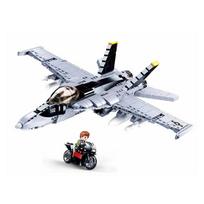 Armijos F-18 Super Bumblebee karo lėktuvas Warcraft 682PCS plytos statybinių blokelių žaislai Dovana No Box