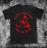 Žemės Išlaisvinimo Frontas Pirmosios Teisės Gyvūnas Žmogus Anarchija Veganinis Vegetariškas Unisex Marškinėliai M gray