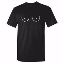 Funny Man Boobs Boobies Moobs Titties Joke Adult Unisex T-shirts S