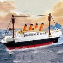 Statybinis laivas „Titanic“ kruizinis laivas 3D laivo modelio „pasidaryk pats“ surinkimo žaislas, tinkantis namų dekoravimui ir šventinėms dovanoms