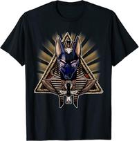 Senovės Egipto piramidė Ankh Egipto dievas Anubis Premium Unisex marškinėliai S