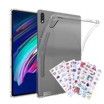 Silikoninis dėklas, skirtas Lenovo Tab P12 Pro 2021 Q706F XiaoXin Pad Pro 12,6 colio TB-Q706F skaidrus skaidrus minkštas TPU galinis planšetinio kompiuterio dangtelis TB-Q706F gryna