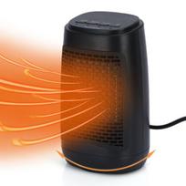 1500 W nešiojamas erdvinis šildytuvas Greitas šildymas 3 šilumos nustatymai Vidinis elektrinis keraminis šildytuvas, skirtas vonios kambariui miegamajam svetainei US Plug black