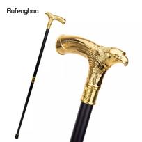 Auksinė prabangi erelio galva su kalnų krištoliniu lazdele, madinga lazda Gentleman Elegant Cosplay lazdos rankenėlė Crosier 93 cm