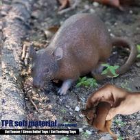 Erkinti kačių žaislai Minkštos guminės pelytės, išdykę kačiukai skatina įkandimams atsparių dantukų dygimo pobūdį Mažos lėlės TPR mouse