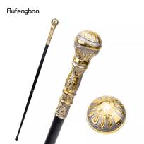 Aukso pilka prabangi apvali rankena madinga vaikštynės vakarėliui. Dekoratyvinė lazdelė Elegantiška vaikščiojimo lazda „Crosier Knob“ 93 cm