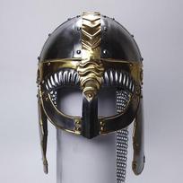 Viking Chainmail šalmas, Black Vandal Medusa, Viduramžių tamplierių riterio kryžiuočių šarvai, vikingų lerpo kario šalmas, plieno žalvario šalmas