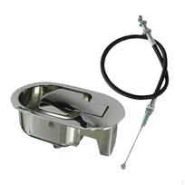 Silver recliner Sofa Release Lever Handle Rustproof Replacement with Adjustable Universal Aluminum