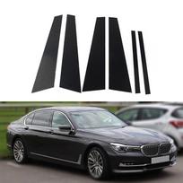Automobilio statramsčio stulpų formavimo dangtelio apdailos apdaila, skirta BMW 7 serijos G11 G12 730i 730Li 740i 2016-2022 langų apdailai BC kolonų lipdukai