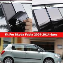 Automobilio langų statramsčių apdailos lipdukai Skoda Fabia 2007-2014 Išorės priedai