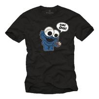 Monstras Linksmas Šaunus Sausainiai Sausainis Elmo Linksmas Nerd Komiksų Geek Unisex Marškinėliai S