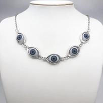 Gotikinis Kpop Blogos akies grandinėlės karoliai vyrams moterims pakabukas Choker karoliai Nauji mados papuošalai Vintažiniai Punk 1