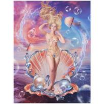 Full 5D Diy Diamond Painting Cartoon Shell Woman Embroidery Cross Stitch Home Decor Handmade Gift 25x30cm beige