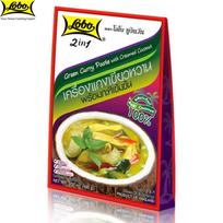 Lobo žaliasis kario pasta su kokosų kremu, be MSG, dažiklių ar konservantų / Pakanka 2–3 porcijoms, tailandietiškas maistas, 100 g 100 g