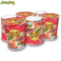 Yum Yum puodelis TemTem, Tom Yum Kung skonio, 60 g, 6 vnt. - Tailandietiški greitai paruošiami makaronai 60 g x 6 pcs