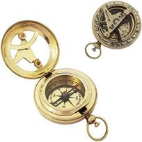 Push Button Brass Pocket Compass 5.08 cm