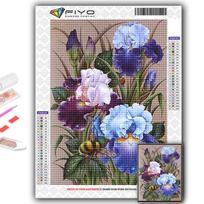 5D Diamond Painting Flowers DIY Diamond Embroidery Rhinestone Home Decoration Full Round 20X30CM gray