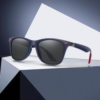Akiniai nuo saulės Vyrams Klasikiniai vairavimo akiniai nuo saulės Vyriški Moteriški kvadratiniai rėmeliai Sportiniai akiniai nuo saulės Gafas De Sol Para Hombre mėlyna-pilka spalva
