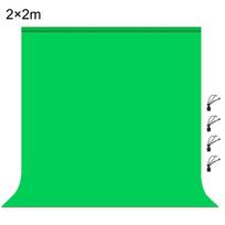 PULUZ 2m x 2m Fotografijos fono storis Fotostudijos fono audinio fonas žalia
