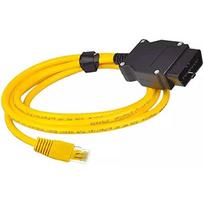 OBD2 adapteris su Ethernet Rj45 kabeliu – veikia su I-COM E-SYS I-STA Bootmod3 Bimmercode MHD, skirtas BMW E/F/G serijai ir Toyota Supra MK5 kodavimui ir diagnostikai 20x15x2cm