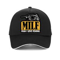 MILF Vyras Aš Mėgstu Žvejoti Juokinga Unisex beisbolo kepuraitė Mada vyrui Vasarinė Žvejybos kepurė reguliuojama lauke Snapback kepurės kaulas Adjustable