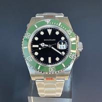 41 mm vyriškas mechaninis laikrodis automatinis laikrodis safyro stiklas 316 nerūdijančio plieno šviečiantis vandeniui atsparus Miyota 8215 judėjimas žalias juodas