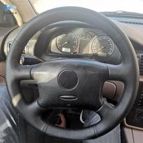 Car Accessories Black Perforated-Microfiber Leather Steering Wheel Cover Trim For VW Golf 4 MK4 1998-2004 Passat B5 1996 -