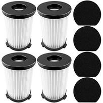 4 filtrai ir 4 kempinės, skirtos Cecotec Conga Thunderbrush 520 550 560 E Handyforce 2761 2759 dulkių siurbliui 23x16x7cm