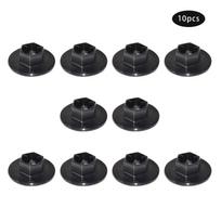 10X Fender Panel Lining Fixed Clip Nut For KIA K5 Borrego Sorento Forte IX35 Sportage K2 Hyundai Sante Fe Tucson Mudguard juoda
