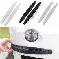 2 vnt./rinkinys Universalus automobilio buferio anglies pluošto guminis buferio apsaugos automobilio anti-susidūrimo juosta Carbon fiber black 1pair white