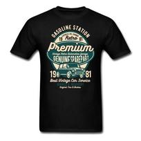 Austin Mini Vintažinis Premium Automobilio Garažas Originalios Dalys Juoda Balta Unisex Marškinėliai S