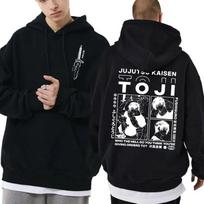 Anime Jujutsu Kaisen Fushiguro Toji Grafinis Hudinis Unisex WoUnisex Unisexga Vilnos Medvilniniai Megztiniai Unisex Vintažiniai Per dydį Gatvės Stiliaus L