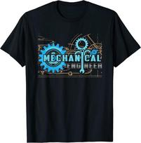 Mechanikos inžinierius Inžinierius Studentas Inžinerija Unisex Marškinėliai XXXXL black