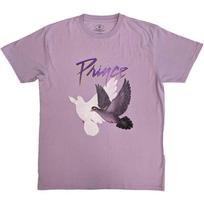 Princas Paukščiai Vargintas Violetinis Unisex Marškinėliai L gray