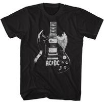 AC/DC AC/DC Angus Guitar Juodi Unisex marškinėliai S