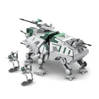 2042vnt MOC Creative Space AT-TE Žaibo eskadrilės mūšio modelis Statybiniai blokai Aukštųjų technologijų plytos „Pasidaryk pats“ surinkimo žaislai vaikams Dovanos