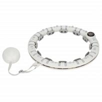 Liekninantis gimnastikos lankas Hula Hoop Springos, 90cm, baltas