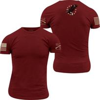 Grunt Style Erelis Betsy Ross Raudoni Unisex Marškinėliai S