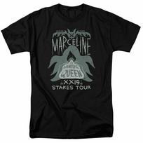 Adventure Time Marceline Concert animacinių filmų prekės juodos unisex marškinėliai S