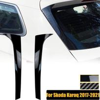 2 vnt. Skoda Karoq 2017- galinio lango deflektorius sparnas šoninis skirstytuvas spoileris lipdukai apdaila dangtelis automobilio priedai kėbulo komplektas