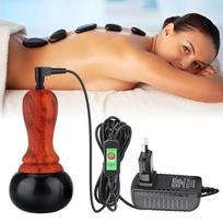 Akmeninis elektrinis masažuoklis Gua Sha Natūralaus akmens adata GuaSha Nugaros kaklo veido masažas Atpalaiduoja raumenis Odos Lift Care Spa EU Plug