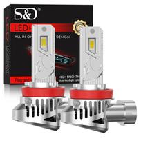 2vnt H8 H11 LED priekinių žibintų Canbus lemputės Mini Wireless 200W 9005 HB3 9006 HB4 9012 Hir2 Led Auto Lemp Toyota Highlander 2009 2010 m. H7
